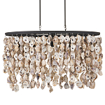 Люстра овальная с подвесками из устричных раковин Sea Ravens варинант исполнения - 3 | Loft Concept в Твери