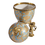 Шкатулка на величественных львах из фарфора с бронзовыми элементами Eden Garden варинант исполнения - 2 | Loft Concept в Твери