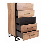 Комод с 5-ю ящиками в стиле лофт Urban Style Space варинант исполнения - 5 | Loft Concept в Твери