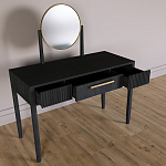 Туалетный Стол с зеркалом Primo Черный дуб варинант исполнения - 8 | Loft Concept в Твери