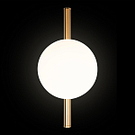 Бра с золотым основанием и белым плафоном в форме шара Bubble варинант исполнения - 5 | Loft Concept в Твери