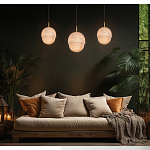 Подвесной светильник светодиодный с плафоном сферической формы Stone Helios варинант исполнения - 1 | Loft Concept в Твери