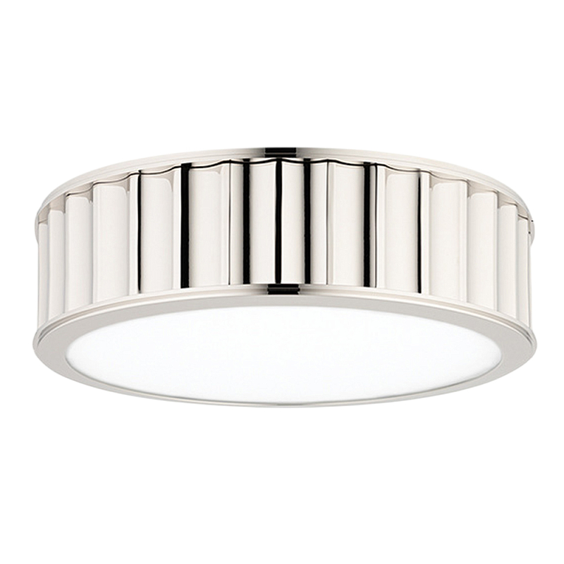 Потолочный светильник с гофрированным серебрянным абажуром Millennium Серебряный Белый в Твери | Loft Concept 