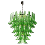 Люстра из семи ярусов зеленого стекла Independence варинант исполнения - 1 | Loft Concept в Твери