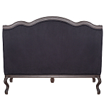 Диван двухместный George Grand Seating black velour варинант исполнения - 3 | Loft Concept в Твери