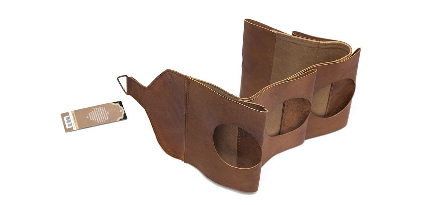 Бутылочница из кожи буйвола - Loft-Concept в Твери