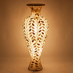 Торшер из перламутра в виде вазы Indonesian Vase варинант исполнения - 2 | Loft Concept в Твери