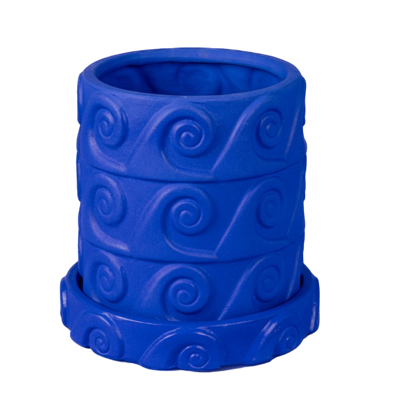 Цветочный горшок Seletti Onda Blue Синий в Твери | Loft Concept 