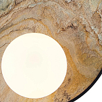 Бра круглое с каменным диском в металлической раме Sandstone Painting варинант исполнения - 3 | Loft Concept в Твери