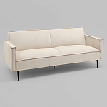 Диван современный вельветовый прямой Worcester Молочный варинант исполнения - 1 | Loft Concept в Твери