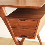 Письменный стол прямоугольный с 2-мя ящиками и полкой Idenontal варинант исполнения - 4 | Loft Concept в Твери