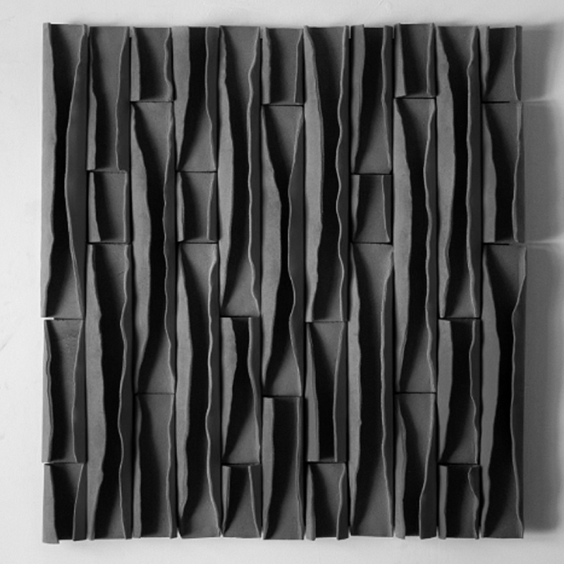 Объемное фактурное панно Metropolis Graphite Черный бетон в Твери | Loft Concept 