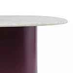 Журнальный столик овальный с мраморной столешницей Decor Showcase варинант исполнения - 3 | Loft Concept в Твери