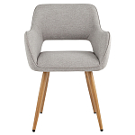 Стул в рогожке серого цвета NEASAN STOOL варинант исполнения - 2 | Loft Concept в Твери