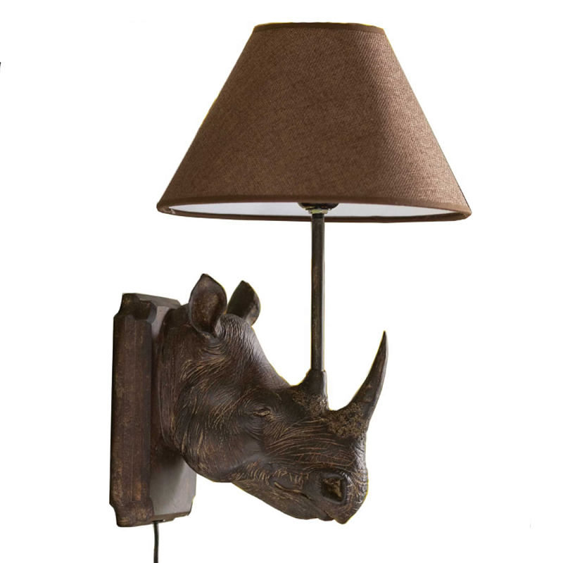 Бра Носорог Rhinoceros Коричневый в Твери | Loft Concept 
