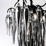 Люстра со стеклянными подвесками дымчатого цвета Ambre Glass Chandelier 70 варинант исполнения - 2 | Loft Concept в Твери