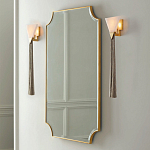 Зеркало в золотой деревянной раме Riviera варинант исполнения - 2 | Loft Concept в Твери