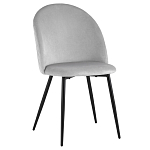 Мягкий стул в сером велюре Miruna Chair варинант исполнения - 1 | Loft Concept в Твери