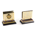 Настольный письменный набор из яшмы и долерита с декором Двуглавый орел Manager Organizer варинант исполнения - 4 | Loft Concept в Твери