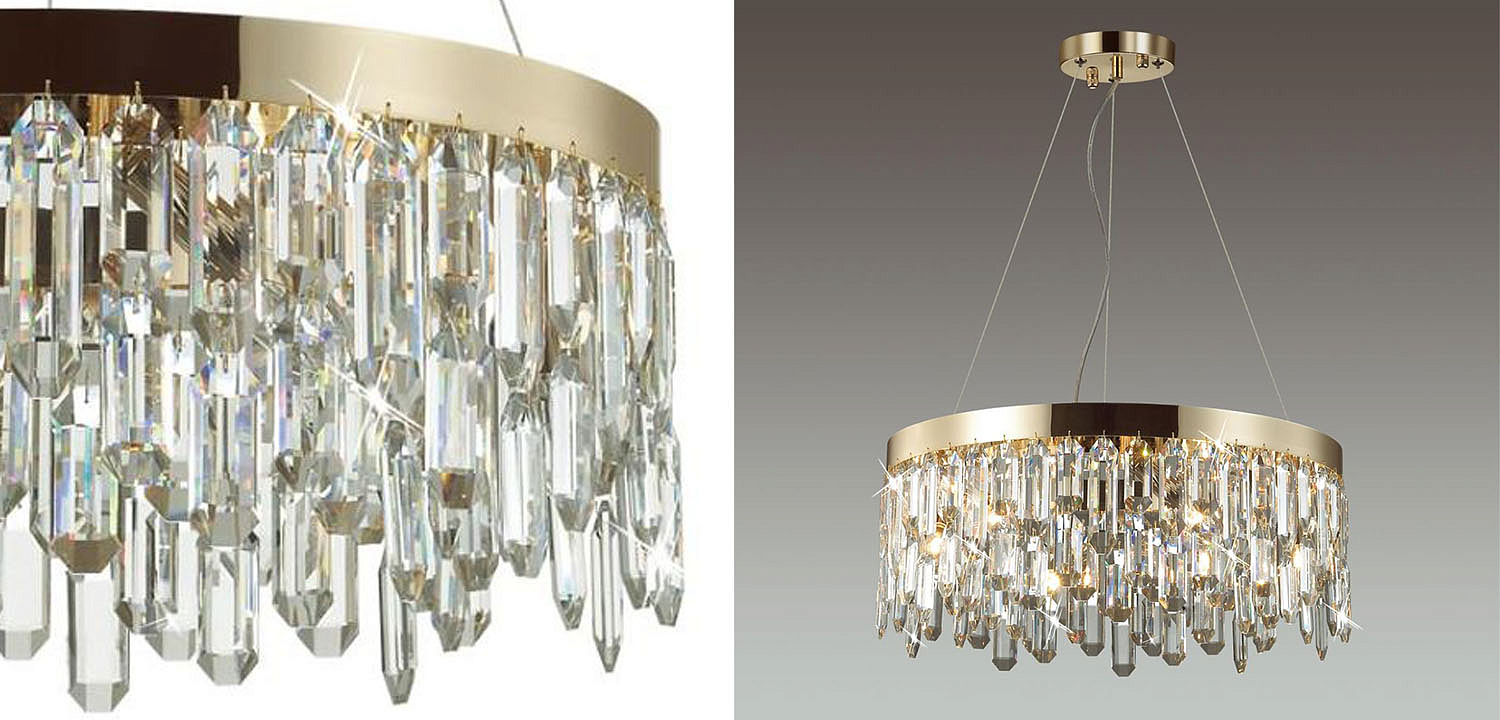 Люстра Crystal Polyhedrons Round Gold Люстра Crystal Polyhedrons Round Gold - Loft-Concept в Твери