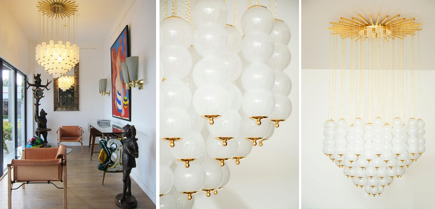 Дизайнерская Люстра Модерн середины ХХ века Flushmount Murano White Glass and Brass Ceiling Light Дизайнерская Люстра Модерн середины ХХ века Flushmount Murano White Glass and Brass Ceiling Light - Loft-Concept в Твери