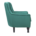 Кресло с мягкой обивкой из велюра на 4-х ножках из массива березы Scarlett Armchair green варинант исполнения - 2 | Loft Concept в Твери