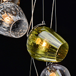 Люстра каскадная с 5-ю разноцветными стеклянными плафонами Kaleido варинант исполнения - 10 | Loft Concept в Твери