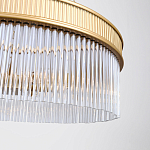 Люстра подвесная круглая со стеклянными трубками Nembus варинант исполнения - 4 | Loft Concept в Твери