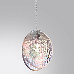 Подвесной светильник с круглым плафоном из рельефного стекла Disc Light варинант исполнения - 3 | Loft Concept в Твери