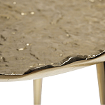 Столик журнальный металлический золотого цвета Modern Rethinking of Traditions варинант исполнения - 1 | Loft Concept в Твери