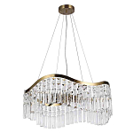 Люстра подвесная волнистой формы с хрустальными подвесками Ludivine Lighting варинант исполнения - 2 | Loft Concept в Твери