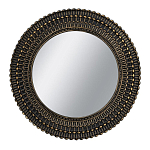 Зеркало круглое с текстурированным дизайном рамы Helios варинант исполнения - 1 | Loft Concept в Твери