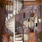 Обои ручная роспись Willow & Waves Original colourway on Edo painted Xuan paper with antiquing варинант исполнения - 3 | Loft Concept в Твери