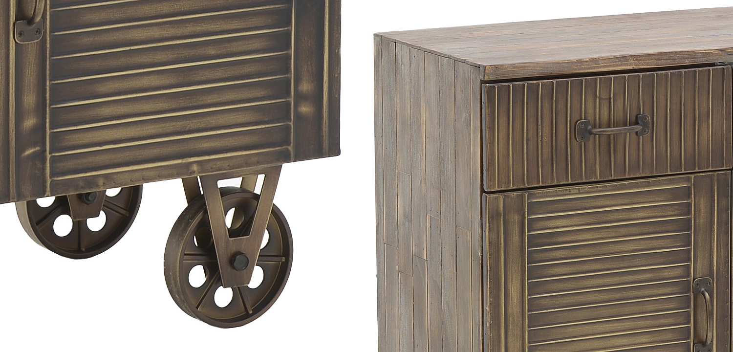 Комод в стиле Лофт на колёсах Mojens Loft Chest of Drawers Комод в стиле Лофт на колёсах Mojens Loft Chest of Drawers - Loft-Concept в Твери