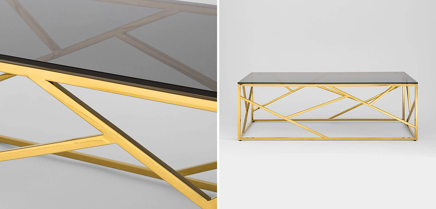 Столик кофейный Geometry Serene Phoenix Gold Столик кофейный Geometry Serene Phoenix Gold - Loft-Concept в Твери