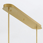 Подвесной светильник линейный золотого цвета с длинной цилиндрической стеклянной трубкой Eurofase варинант исполнения - 8 | Loft Concept в Твери