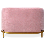 Банкетка овальная пыльно-розовый велюр на 4-х металлических ножках золотого цвета SANJAY варинант исполнения - 2 | Loft Concept в Твери