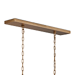 Люстра прямоугольная с каркасом золотого цвета Soft Glow Lamps варинант исполнения - 5 | Loft Concept в Твери