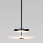 Светодиодный подвесной светильник черный с мраморным рассеивателем варинант исполнения - 2 | Loft Concept в Твери