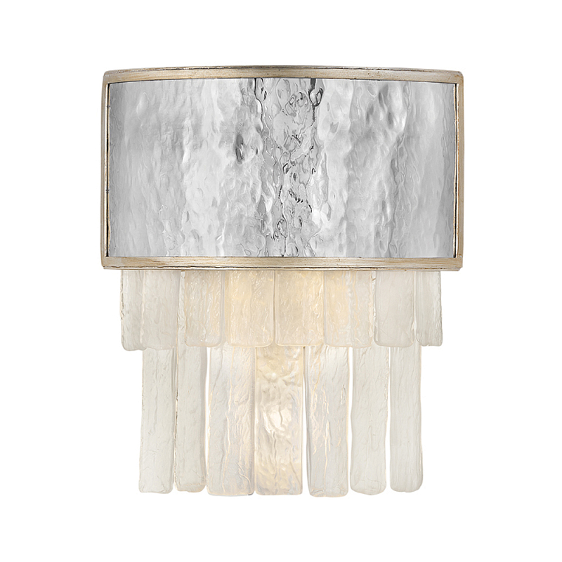 Бра с прозрачными подвесками из текстурированного стекла Hinkley Золотой Сталь Белый Бежевый в Твери | Loft Concept 