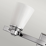 Бра для ванных комнат с белыми стеклянными конусными плафонами Hinkley варинант исполнения - 3 | Loft Concept в Твери