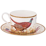 Чайная пара из фарфора 300 мл Hunting Porcelain Collection варинант исполнения - 1 | Loft Concept в Твери