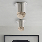 Потолочный светильник светодиодный с плафоном из натурального камня Purgatory варинант исполнения - 4 | Loft Concept в Твери