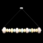 Подвесной светильник светодиодный горизонтальный в виде ожерелья из пастельных сфер Pastel Lunaria Horizon  варинант исполнения - 1 | Loft Concept в Твери