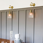 Бра с подвесной лампой на шнуре и ребристым патроном Elstead Lighting варинант исполнения - 2 | Loft Concept в Твери