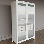 Дизайнерский шкаф витрина Elsa Dreams White с 4-мя ящиками варинант исполнения - 3 | Loft Concept в Твери