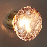 Бра с круглым плафоном из прозрачного стекла с пузырьками воздуха Effervia  варинант исполнения - 5 | Loft Concept в Твери