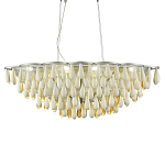 Люстра с подвесками в форме капель на серебристом каркасе Raindrop варинант исполнения - 2 | Loft Concept в Твери