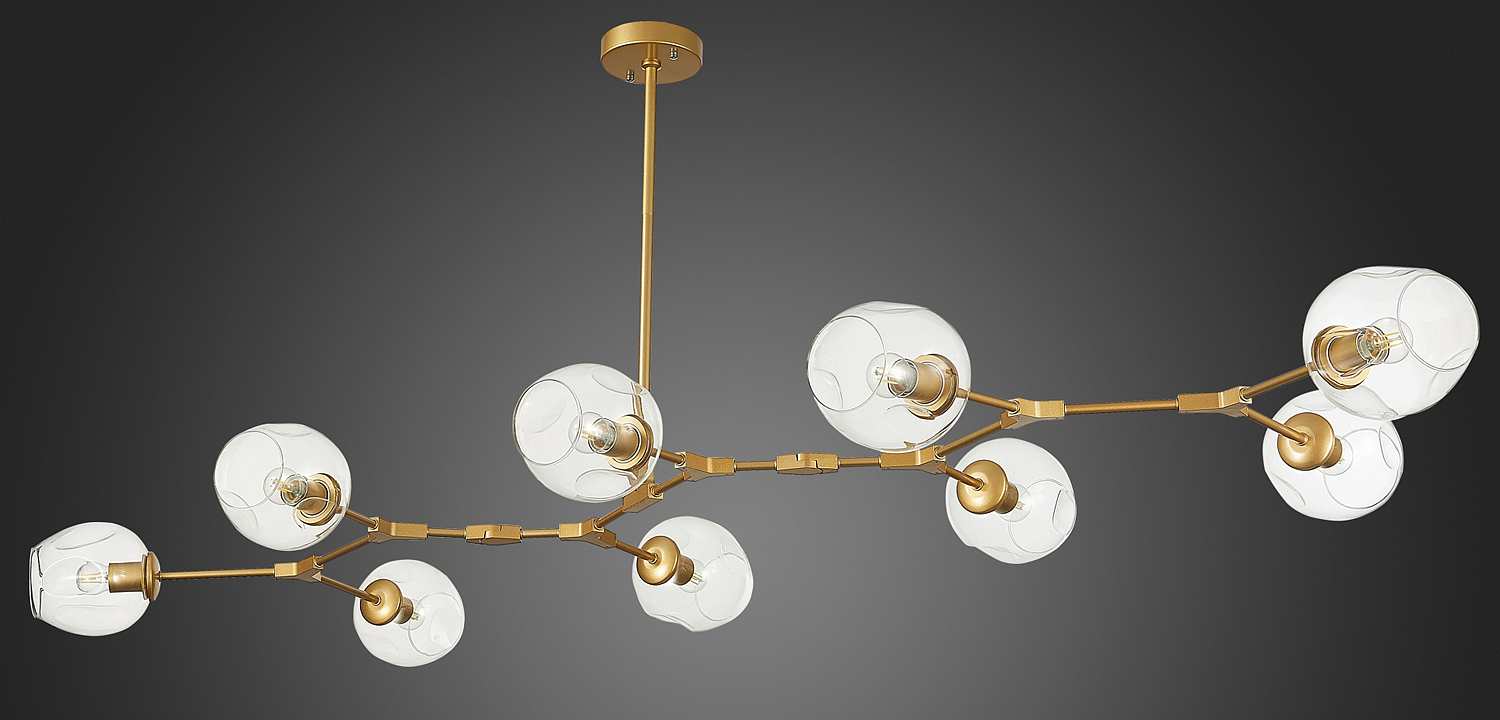 Люстра Branching Bubble Chandelier 9 gold Люстра Branching Bubble Chandelier 9 gold - Loft-Concept в Твери