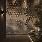 Гипсовая 3D панель с принтографией PM-41 варинант исполнения - 3 | Loft Concept в Твери